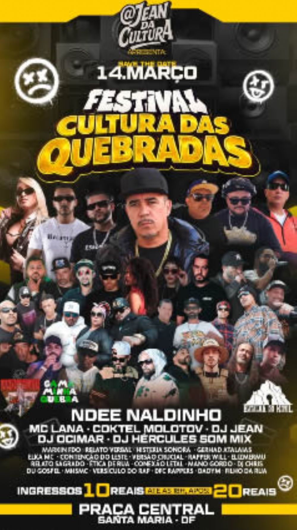 Festival Cultura das Quebradas agita Santa Maria no dia 14 de março